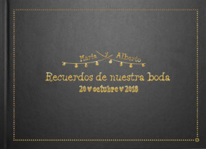 LIBRO NEGRO LUCES DORADO