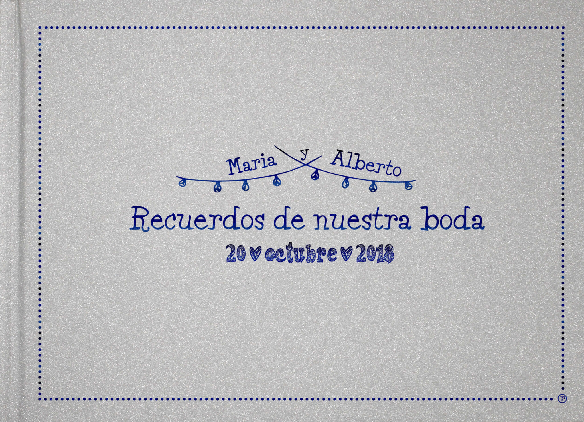 LIBRO PLATA LUCES AZUL