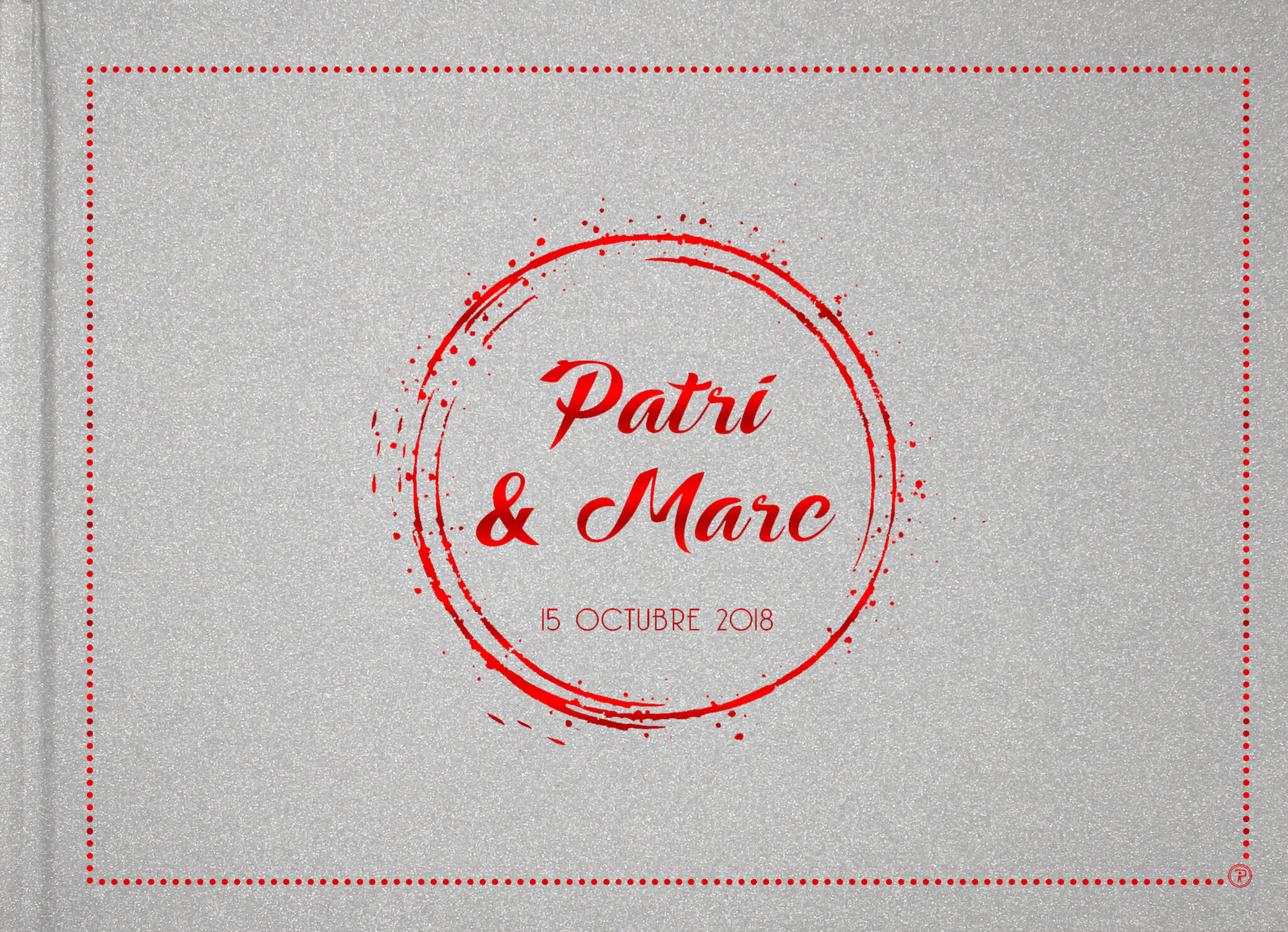 LIBRO PLATA ANILLO ROJO